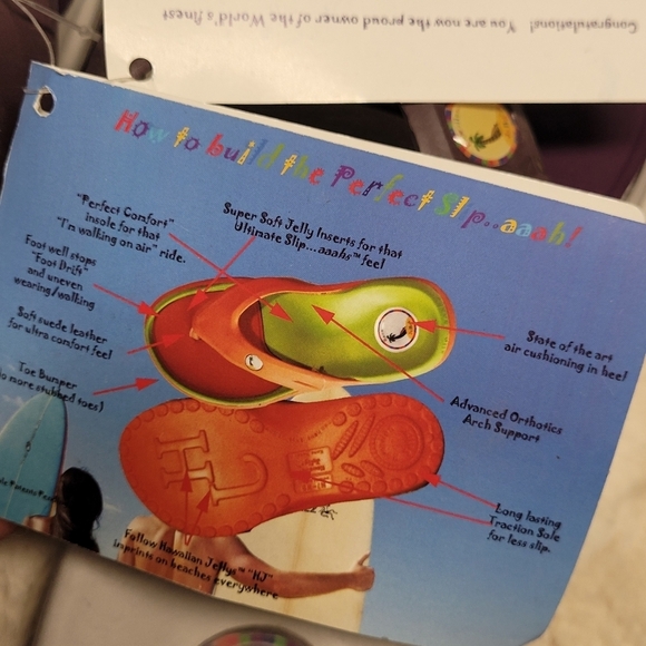 Comfort Original Flip Flops Thong Sandals Sz 10 Width - Picture 9 of 11